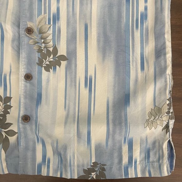 Tommy Bahama men button down hawaiian 100% silk short sleeve campshirt Size L - Picture 8 of 10